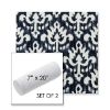 Picture of Patra Indigo | Set of 2 | 7" x 20" Sunbrella Outdoor Bolster Pillows with Premium Inserts
