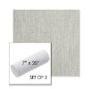 Picture of Pique Gravel | Set of 2 | 7" x 20" Sunbrella Outdoor Bolster Pillows with Premium Inserts