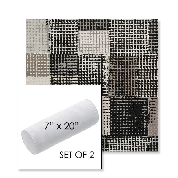 Picture of Pop Film | Set of 2 | 7" x 20" Sunbrella Outdoor Bolster Pillows with Premium Inserts