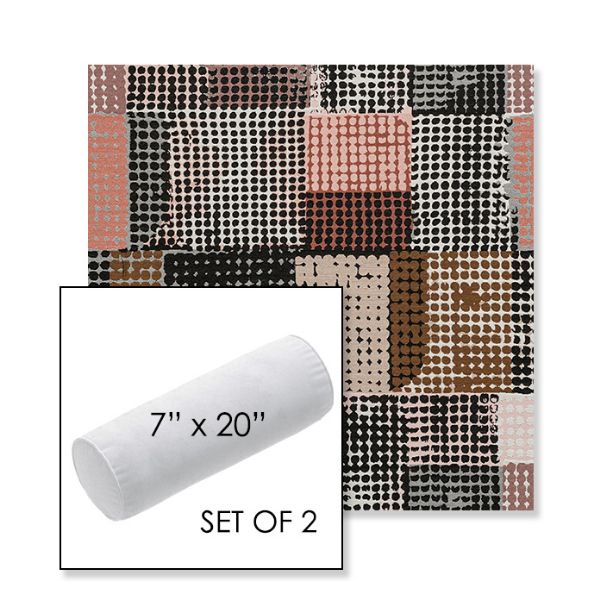 Picture of Pop Tart | Set of 2 | 7" x 20" Sunbrella Outdoor Bolster Pillows with Premium Inserts