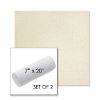 Picture of Posh Salt | Set of 2 | 7" x 20" Sunbrella Outdoor Bolster Pillows with Premium Inserts