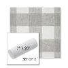 Picture of Preso Pebble | Set of 2 | 7" x 20" Sunbrella Outdoor Bolster Pillows with Premium Inserts