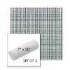 Picture of Principle Lagoon | Set of 2 | 7" x 20" Sunbrella Outdoor Bolster Pillows with Premium Inserts