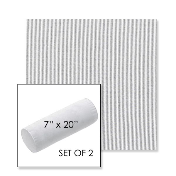 Picture of Replay Sea | Set of 2 | 7" x 20" Sunbrella Outdoor Bolster Pillows with Premium Inserts