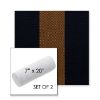 Picture of Rothko Bourbon Blue | Set of 2 | 7" x 20" Sunbrella Outdoor Bolster Pillows with Premium Inserts