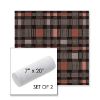 Picture of Rubix Huckleberry | Set of 2 | 7" x 20" Sunbrella Outdoor Bolster Pillows with Premium Inserts