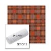 Picture of Rubix Spicy Melon | Set of 2 | 7" x 20" Sunbrella Outdoor Bolster Pillows with Premium Inserts