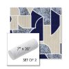 Picture of Territory Lazuli | Set of 2 | 7" x 20" Sunbrella Outdoor Bolster Pillows with Premium Inserts