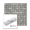 Picture of Toggle Greystone | Set of 2 | 7" x 20" Sunbrella Outdoor Bolster Pillows with Premium Inserts
