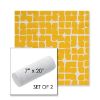 Picture of Toggle Lemon Drop | Set of 2 | 7" x 20" Sunbrella Outdoor Bolster Pillows with Premium Inserts