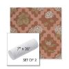 Picture of Trellis Primrose | Set of 2 | 7" x 20" Sunbrella Outdoor Bolster Pillows with Premium Inserts