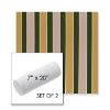 Picture of Varsity Agave Nectar | Set of 2 | 7" x 20" Sunbrella Outdoor Bolster Pillows with Premium Inserts