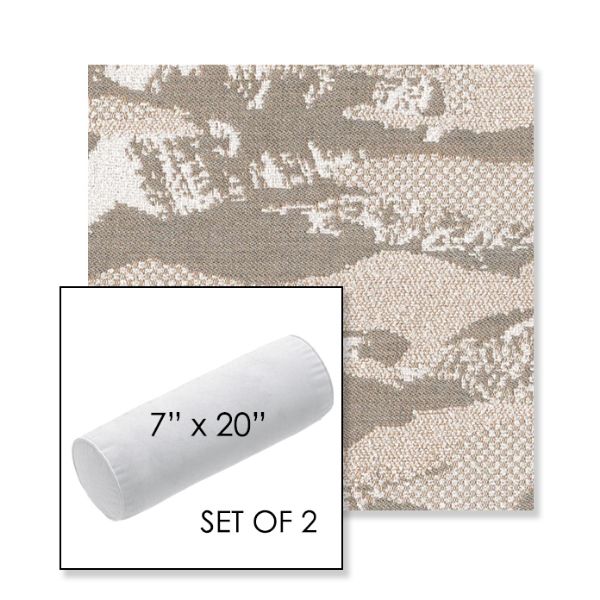 Picture of Yama Fuji | Set of 2 | 7" x 20" Sunbrella Outdoor Bolster Pillows with Premium Inserts