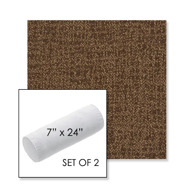 Picture of Abstraction Oak | Set of 2 | 7" x 24" Sunbrella Outdoor Bolster Pillows with Premium Inserts