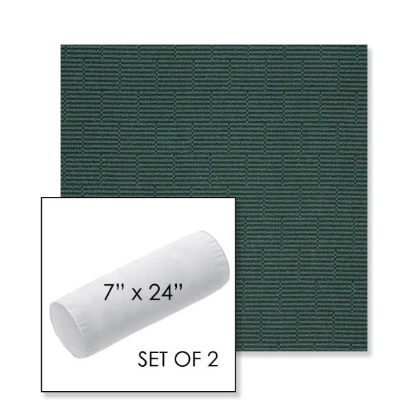 Picture of Boardwalk Coaster | Set of 2 | 7" x 24" Sunbrella Outdoor Bolster Pillows with Premium Inserts