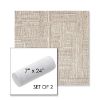 Picture of Boro Walnut | Set of 2 | 7" x 24" Sunbrella Outdoor Bolster Pillows with Premium Inserts