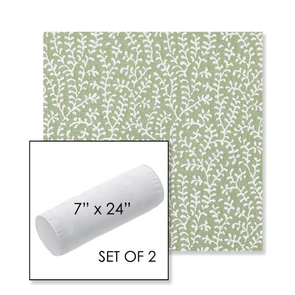 Picture of Eberly Spring | Set of 2 | 7" x 24" Sunbrella Outdoor Bolster Pillows with Premium Inserts