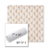 Picture of Etched Angles Cognac | Set of 2 | 7" x 24" Sunbrella Outdoor Bolster Pillows with Premium Inserts