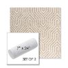 Picture of Etna Dune | Set of 2 | 7" x 24" Sunbrella Outdoor Bolster Pillows with Premium Inserts