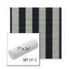 Picture of Expressive Mist | Set of 2 | 7" x 24" Sunbrella Outdoor Bolster Pillows with Premium Inserts