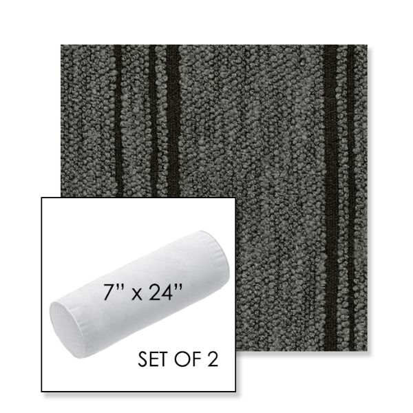 Picture of Harvest Basalt | Set of 2 | 7" x 24" Sunbrella Outdoor Bolster Pillows with Premium Inserts