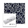 Picture of Maritime Nautical | Set of 2 | 7" x 24" Sunbrella Outdoor Bolster Pillows with Premium Inserts
