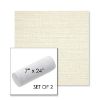 Picture of Piazza Parchment | Set of 2 | 7" x 24" Sunbrella Outdoor Bolster Pillows with Premium Inserts