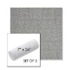Picture of Pique Ash | Set of 2 | 7" x 24" Sunbrella Outdoor Bolster Pillows with Premium Inserts