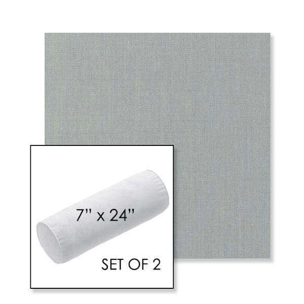 Picture of Play Sky | Set of 2 | 7" x 24" Sunbrella Outdoor Bolster Pillows with Premium Inserts