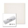 Picture of Posh Snow | Set of 2 | 7" x 24" Sunbrella Outdoor Bolster Pillows with Premium Inserts