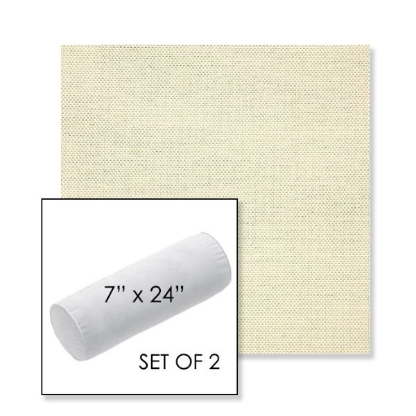 Picture of Sailcloth Sailor | Set of 2 | 7" x 24" Sunbrella Outdoor Bolster Pillows with Premium Inserts