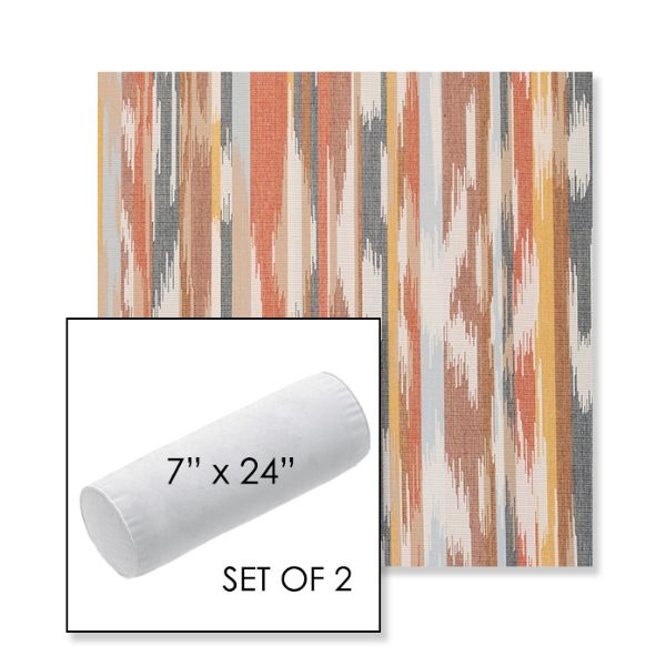 Picture of Transformation Canyon | Set of 2 | 7" x 24" Sunbrella Outdoor Bolster Pillows with Premium Inserts