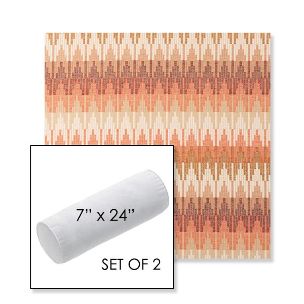 Picture of Valley Desert | Set of 2 | 7" x 24" Sunbrella Outdoor Bolster Pillows with Premium Inserts