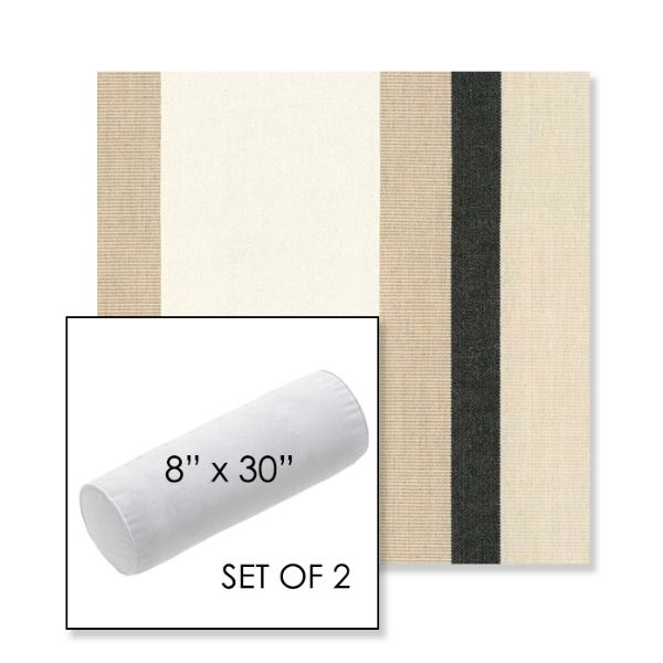 Picture of Canyon Verdon | Set of 2 | 8" x 30" Sunbrella Outdoor Bolster Pillows with Premium Inserts