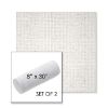 Picture of Dumont Snow | Set of 2 | 8" x 30" Sunbrella Outdoor Bolster Pillows with Premium Inserts