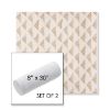 Picture of Etched Angles Cognac | Set of 2 | 8" x 30" Sunbrella Outdoor Bolster Pillows with Premium Inserts