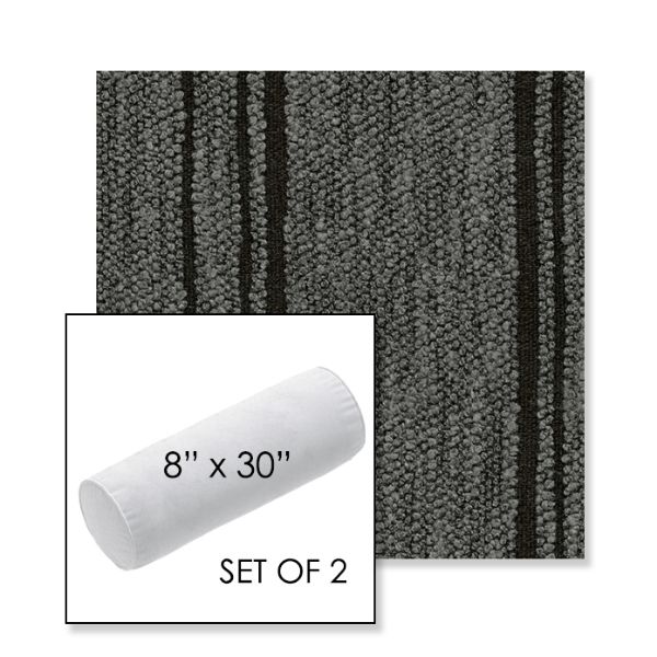 Picture of Harvest Basalt | Set of 2 | 8" x 30" Sunbrella Outdoor Bolster Pillows with Premium Inserts