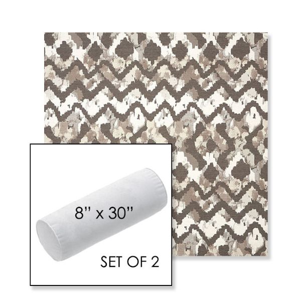 Picture of Inga Merino | Set of 2 | 8" x 30" Sunbrella Outdoor Bolster Pillows with Premium Inserts
