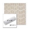 Picture of Key Figure Mineral | Set of 2 | 8" x 30" Sunbrella Outdoor Bolster Pillows with Premium Inserts