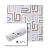 Picture of Labyrinth Cloud | Set of 2 | 8" x 30" Sunbrella Outdoor Bolster Pillows with Premium Inserts
