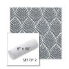 Picture of Linnaeus Indigo | Set of 2 | 8" x 30" Sunbrella Outdoor Bolster Pillows with Premium Inserts