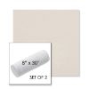 Picture of Natte White | Set of 2 | 8" x 30" Sunbrella Outdoor Bolster Pillows with Premium Inserts