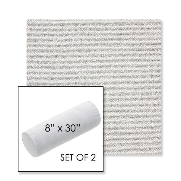 Picture of Nurture Pebble | Set of 2 | 8" x 30" Sunbrella Outdoor Bolster Pillows with Premium Inserts