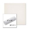 Picture of Posh Snow | Set of 2 | 8" x 30" Sunbrella Outdoor Bolster Pillows with Premium Inserts