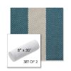 Picture of Rothko Curacao | Set of 2 | 8" x 30" Sunbrella Outdoor Bolster Pillows with Premium Inserts