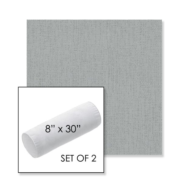 Picture of Savane Whisper | Set of 2 | 8" x 30" Sunbrella Outdoor Bolster Pillows with Premium Inserts