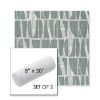 Picture of Scheme Mist | Set of 2 | 8" x 30" Sunbrella Outdoor Bolster Pillows with Premium Inserts