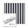 Picture of Shore Navy | Set of 2 | 8" x 30" Sunbrella Outdoor Bolster Pillows with Premium Inserts