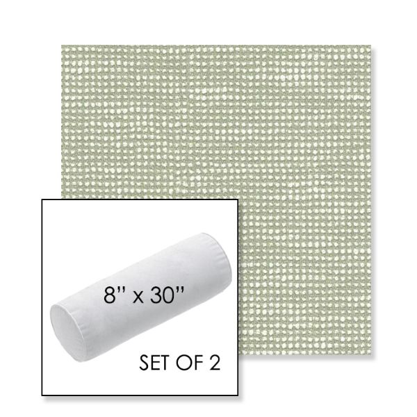 Picture of Slow Spirea | Set of 2 | 8" x 30" Sunbrella Outdoor Bolster Pillows with Premium Inserts