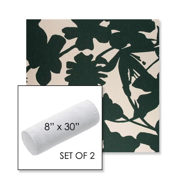 Picture of Sonny Fairway | Set of 2 | 8" x 30" Sunbrella Outdoor Bolster Pillows with Premium Inserts